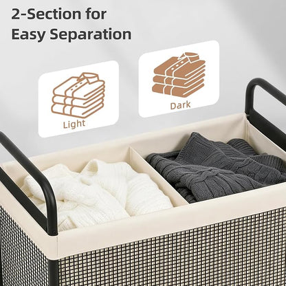 STORAGE MANIAC Rolling Laundry Hamper - Image 6