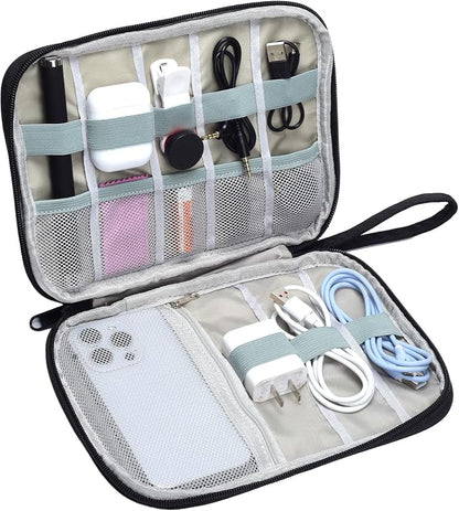 Travel Cable Organizer Pouch Electronic Accessories Carry Case | Small by Unknown