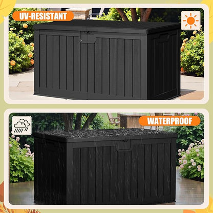Devoko 240 Gallon Double-Wall Deck Box - Image 4
