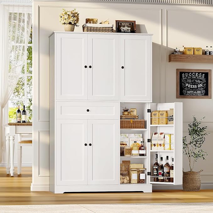 HOSTACK 68" Tall Kitchen Pantry Storage Cabinet - Image 5