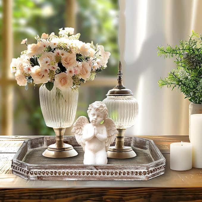 Wooden Decorative Tray, Rustic Serving Tray - Image 4