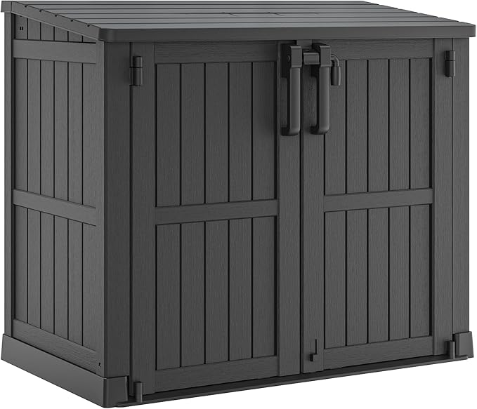 LHBcraft 36 Cu Ft Outdoor Storage Cabinet, Horizontal Resin Storage Shed Box by LHBcraft-US