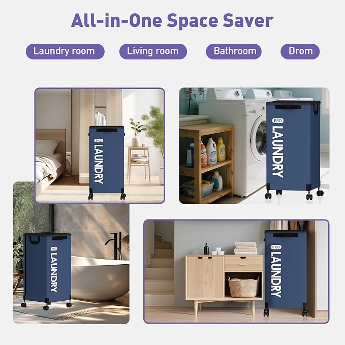 Caroeas Next-Gen 105L Matel Frame Laundry Basket - Image 6