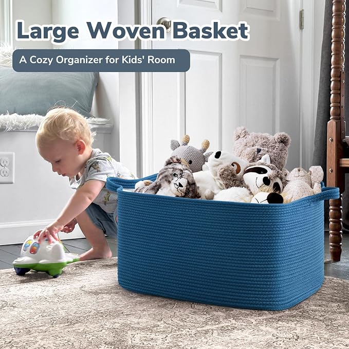 Goodpick Large Blanket Basket, Storage Baskets - Image 2