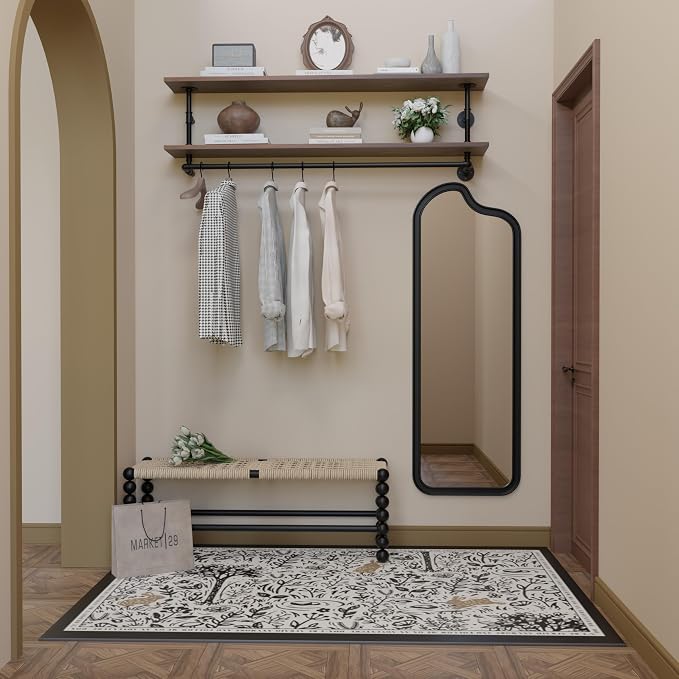 Clothes Rack 60in, Wall Mounted Garment Rack - Image 7