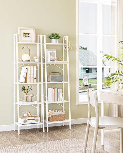 Hzuaneri Ladder Shelf, Freestanding Corner Storage Shelf | Bookcase - Image 8