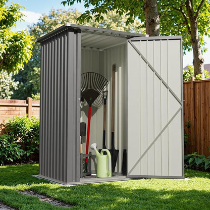Devoko 3x3 FT Outdoor Storage Shed, Small Garden Tool Shed - Image 2
