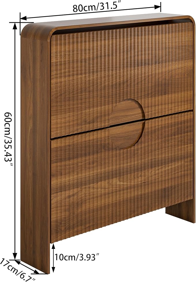 Narrow Shoe Cabinet with Entry Way, Slim Shoe Storage Cabinet - Image 2