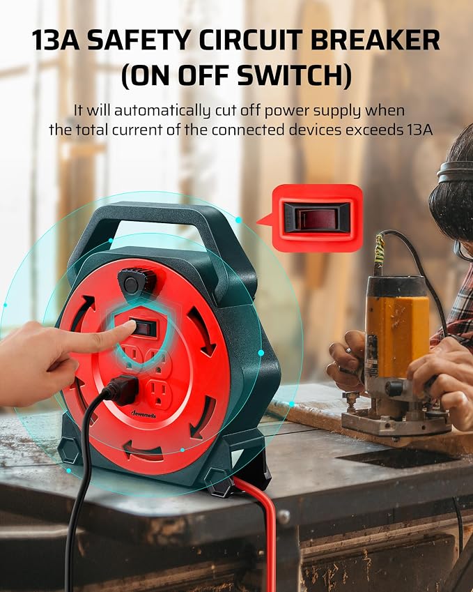 DEWENWILS Extension Cord Reel - Image 6