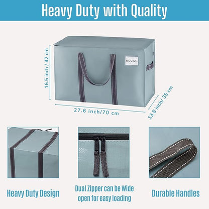 VENO 10 Pack Moving Bags and Large Christmas Storage Bins - Image 3