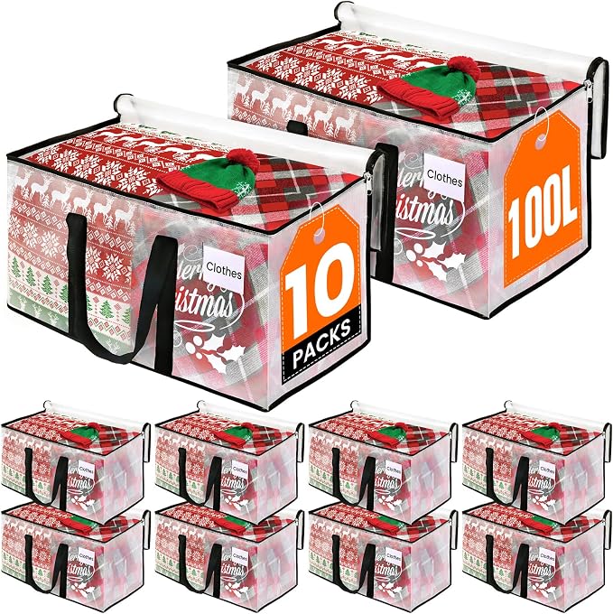 RoomHacks Clear Heavy Duty Extra Large Moving Bags, Reinforced Handle and by RoomHacks
