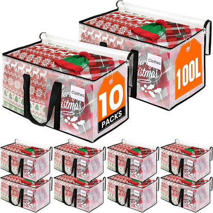 RoomHacks Clear Heavy Duty Extra Large Moving Bags, Reinforced Handle and by RoomHacks