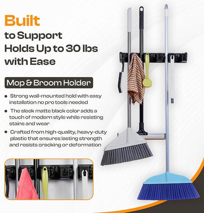 Heavy Duty ABS Plastic Broom Holder - Image 3