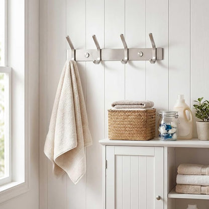 WEBI C-CBG04 Heavy Duty Stainless Steel 304 Hook Rail Coat Rack - Image 7