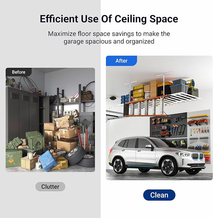 FLEXIMOUNTS 4x8 Overhead Garage Storage Rack - Image 6