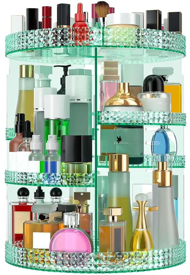 360 Degree Rotating Makeup Organizer, Extra Large Capacity Organizador De by HEMTROY