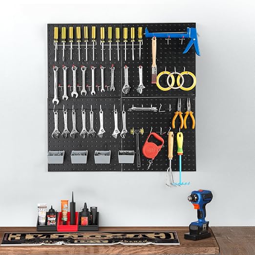 Pegboard Smith 16x16 inch Wall Tool Organizer Pegboard Panels, Workbench Tools - Image 5