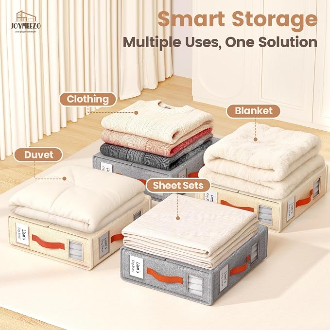 4 Pack Bed Sheet Organizers and Storage - Image 6