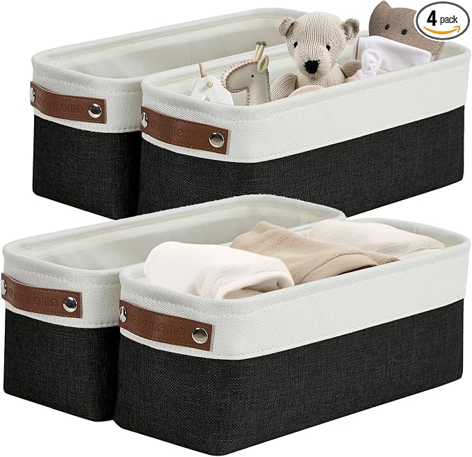 DECOMOMO Narrow Storage Bins Small Baskets by DECOMOMO