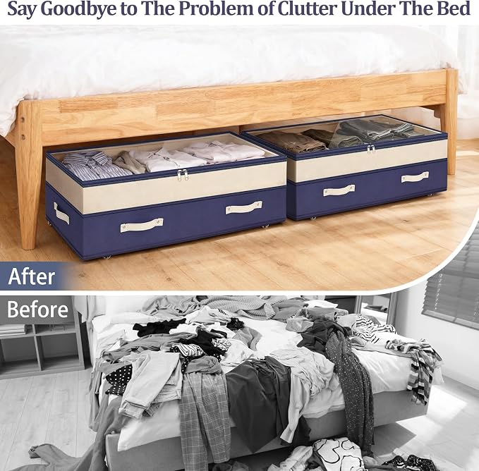 Dolicer 2 Pack Under Bed Storage - Image 8