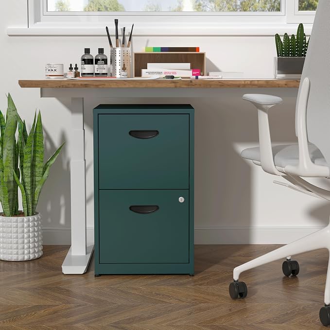 2 Drawer File Cabinet, Metal Two Drawer Vertical File Cabinets - Image 7