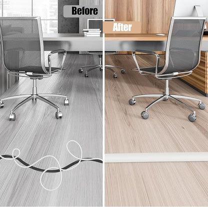 Floor Cord Cover Cable Cavity Self Adhesive Cord Hider Floor 10FT Floor Cable - Image 5