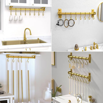 Dseap Kitchen Utensil Holder Hanger, Pot and Pan Rack Wall Mounted, Kitchen Rail - Image 7