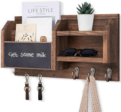 Lwenki Mail and Key Holder – Wall Mount Key Hanger by Lwenki