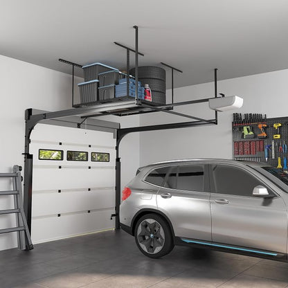 FLEXIMOUNTS 4x4 Overhead Garage Storage Rack, Adjustable Organization System - Image 7