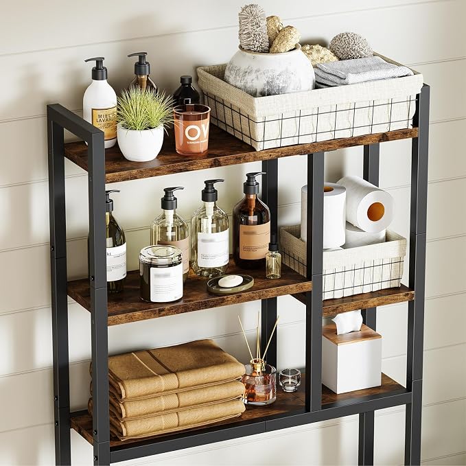 Asgolion Over-The-Toilet Storage Rack, 3-Tier Bathroom Shelves Over Toilet | - Image 5