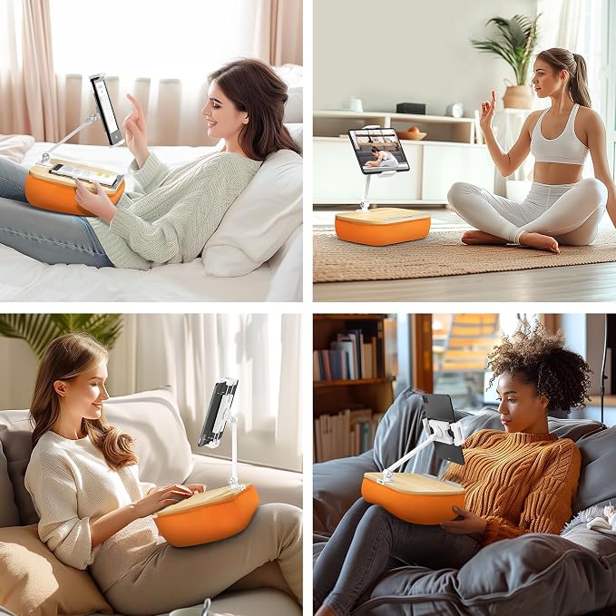 Lap Beanbag Cozy Kindle Pillow Stand - Image 4
