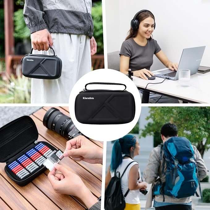 EVA PU SD Card Case with 40 PCS Individual Plastic Memory Card Holder - Image 8
