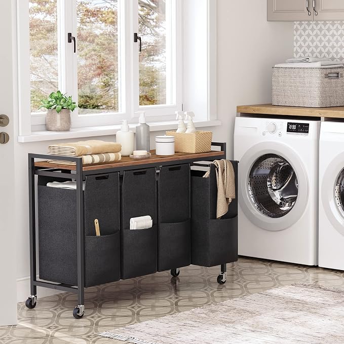 HOOBRO Laundry Sorter 4 Sections, Laundry Hamper - Image 2