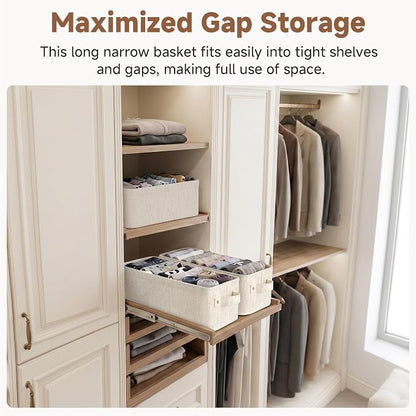 StorageWorks Narrow Storage Bins, Small Basket - Image 3