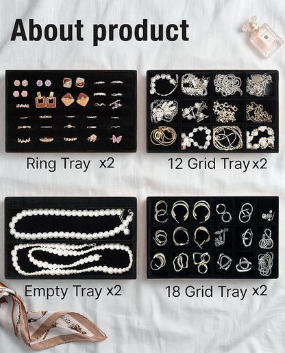 Velvet Jewelry Trays, Jewelry Organizer - Image 4
