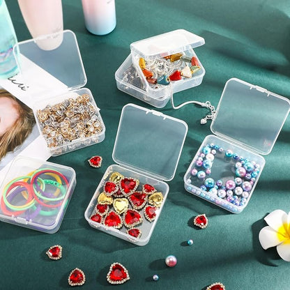 Jetec 30 Pieces Mini Plastic Clear Beads Storage Containers Box - Image 6