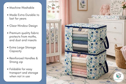 Chaos Cleared Canvas Storage Bags Designer Organizer 2 Pack – Seasonal Storage - Image 6