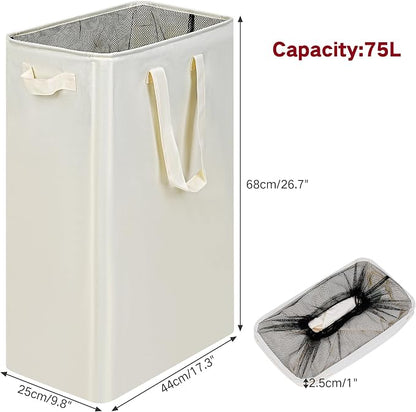 efluky Slim Laundry Basket, Narrow Laundry Hamper - Image 2