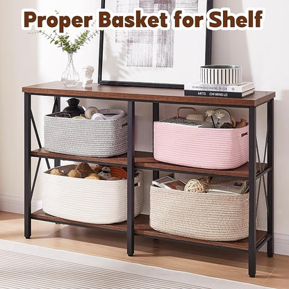 OIAHOMY Storage Basket for Shelves, Closet Cube Storage Bins Baskets for - Image 5