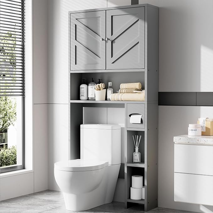 Farmhouse Storage Cabinet Over Toilet - Image 3