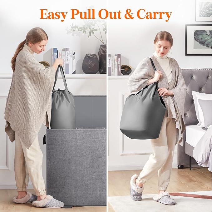 Lifewit Triple Laundry Hamper - Image 5
