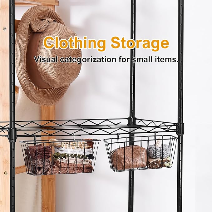 2 Pack Large Grid Wall Baskets - Image 4