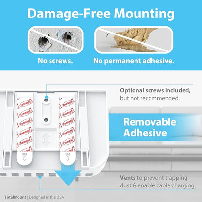 TotalMount Hole-Free Remote Holder – Eliminates Need to Drill Holes in Your Wall - Image 4