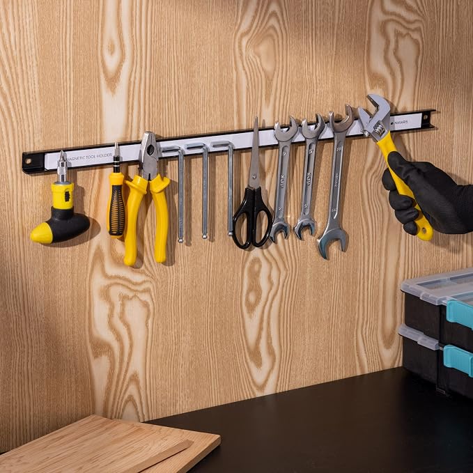 Navaris Set of 3 Magnetic Tool Holder Rack - Image 5