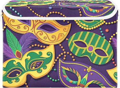 Mardi Gras Mask Storage Bins by LLCxigua