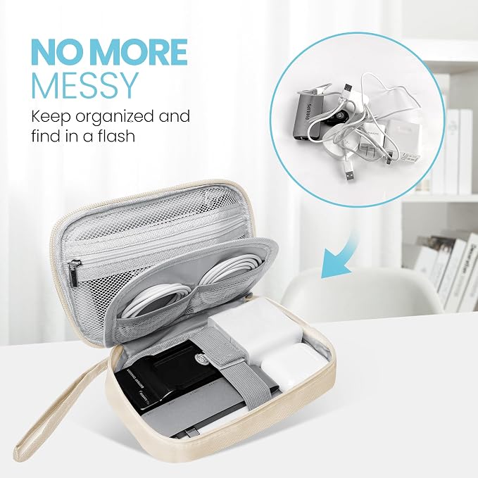 Lcsmaokin Electronics Travel Organizer, Portable Waterproof Electronic Travel - Image 2