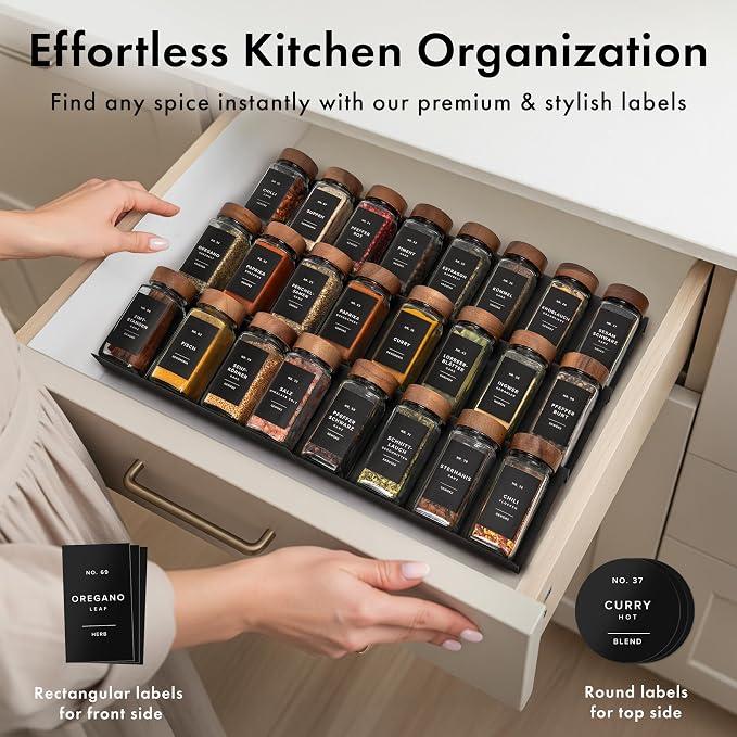 EDELHAUS® Square Spice Jars - Image 3
