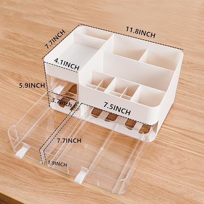 KLGO Makeup Organizer and Storage Cosmetic Display Case - Image 3