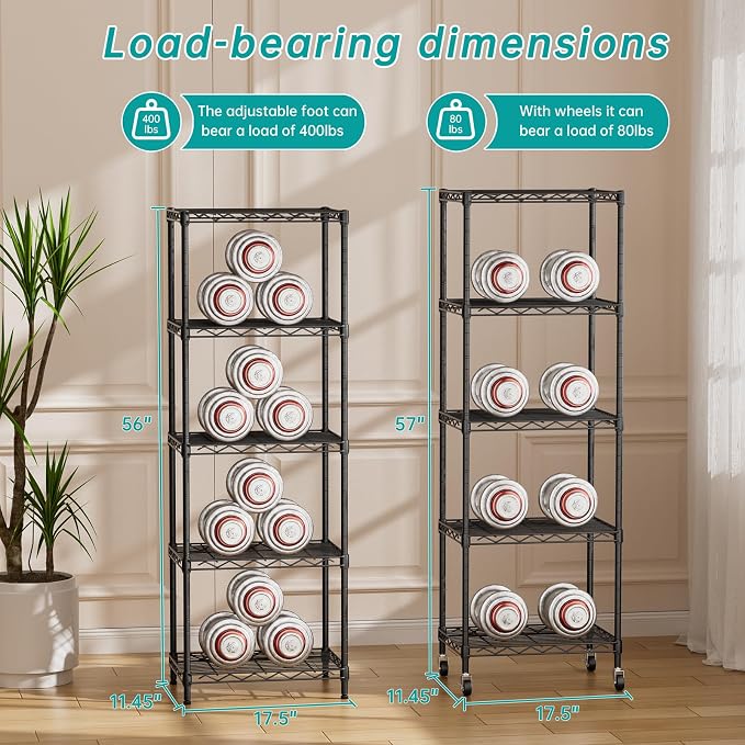 SINGAYE Shelf Closet Wire Shelving：Adjustable Metal Unit - Image 6