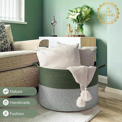 INDRSSME Large Laundry Storage Basket, 21.7 x13. 8 - Image 7